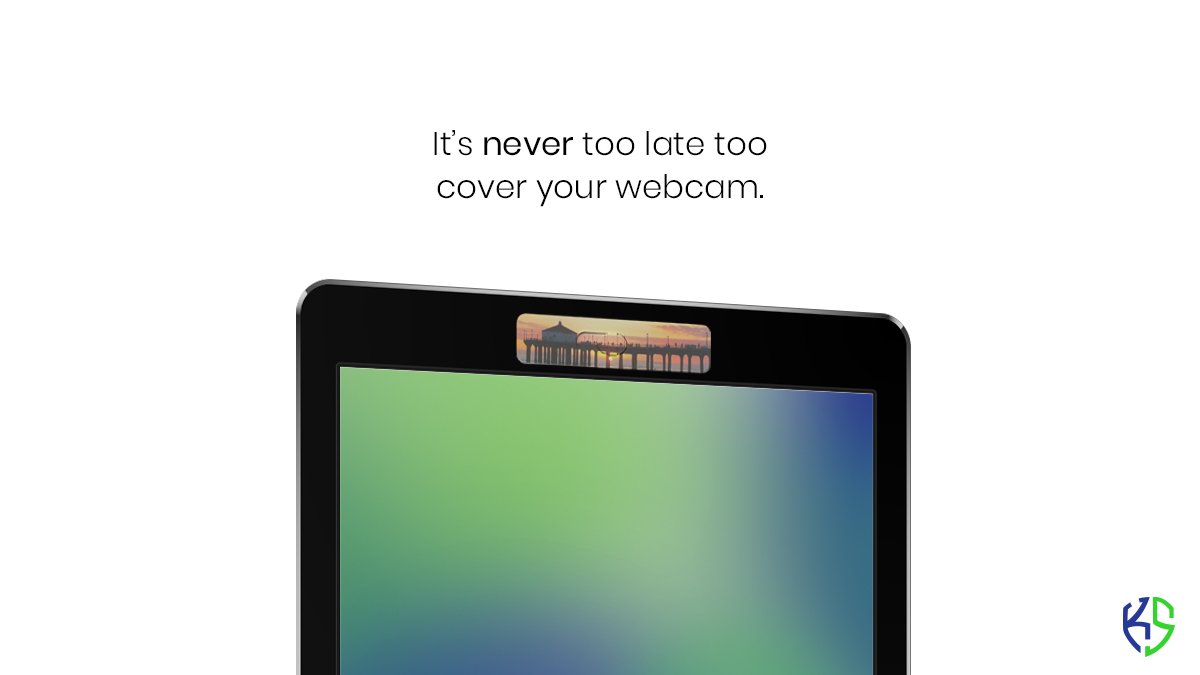 KamshieldLLC's tweet photo. It's never too late to cover your webcam. #Kamshield https://t.co/bNphJvMiWy