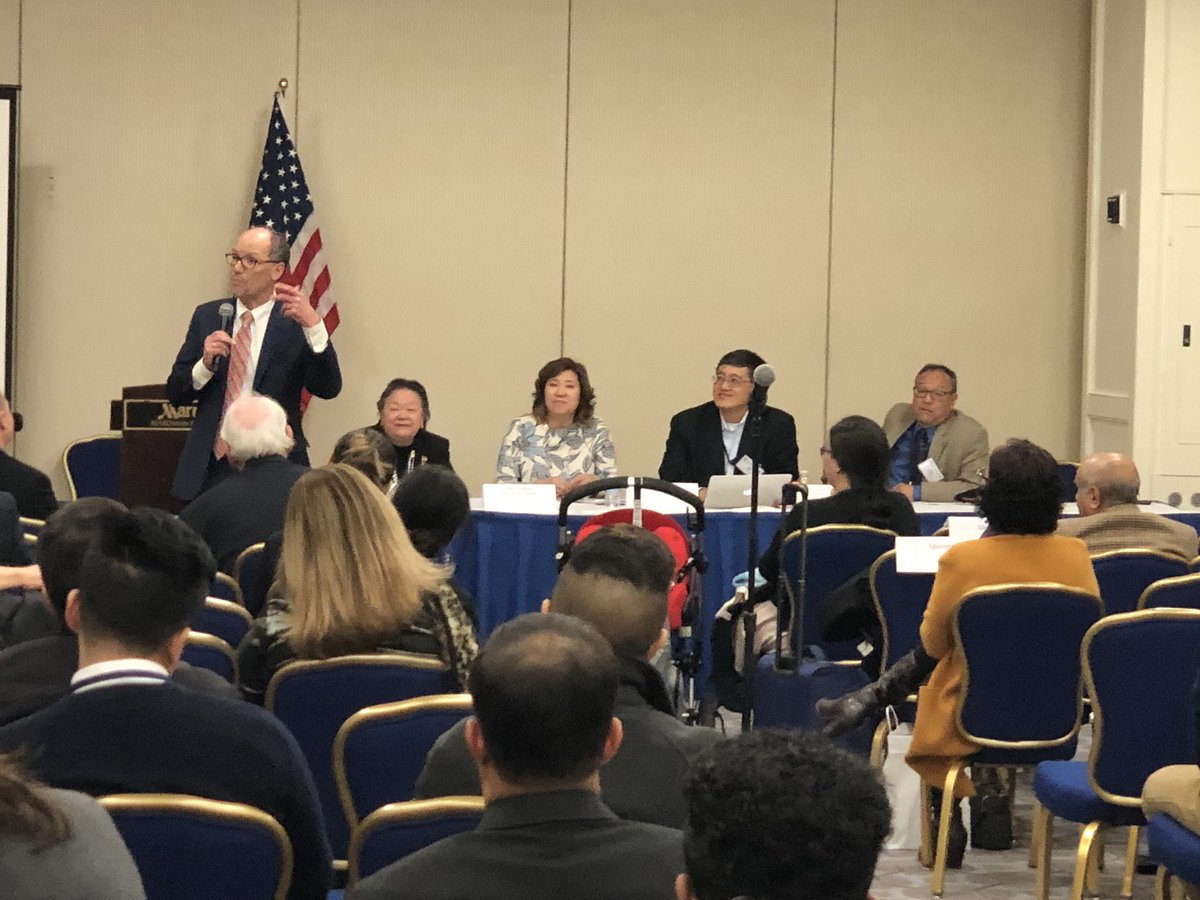 Chair @TomPerez addressing the @TheDemocrats #AAPI Caucus highlighting the immense success of #AAPI candidates in 2017 like @KathyKLTran , @ElectManka , @vingopal and so many more!
