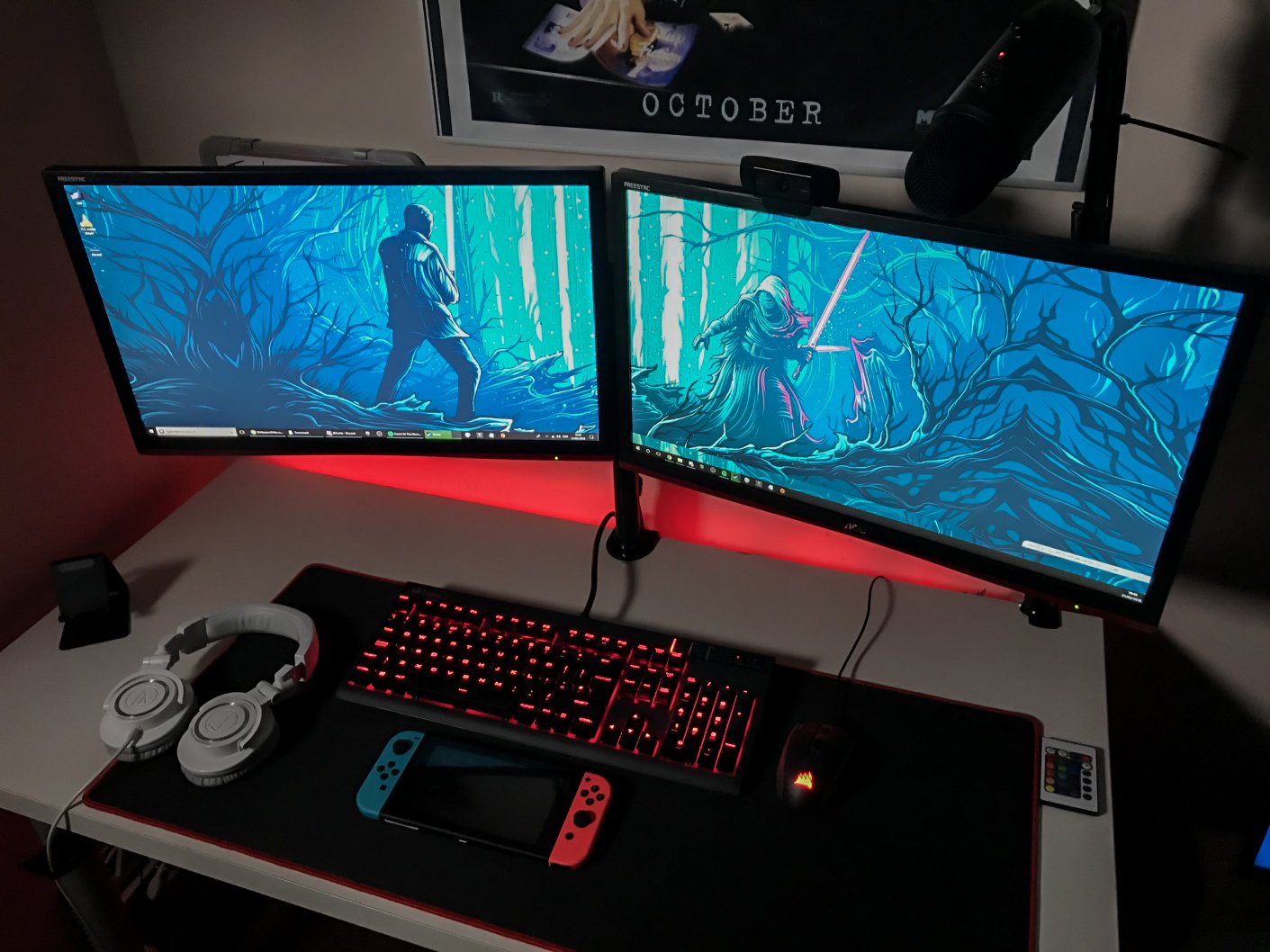 Agon By Aoc Cwfdx S Battlestation Is Sporting Dual Aoc G2460vq6 Beauties How Would You Further Improve His Setup T Co Oj4ob01nlt Twitter