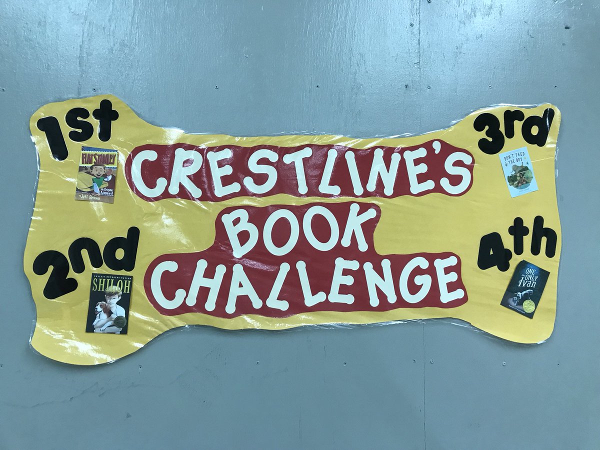 crestlinetigers's tweet photo. CES is making reading fun! The students rocked the book challenge. #myces #wearehartselle https://t.co/5i9UK1S1iH