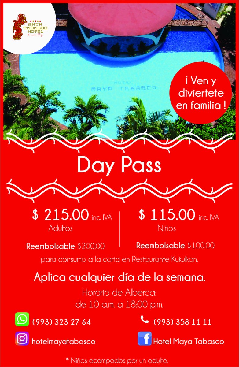 HotelMayaTab's tweet photo. Ten un #FelizFinde con nosotros en nuestra alberca!!! Te esperamos para que te refresques de este calor este fin de semana... https://t.co/JJN5WZjuSC