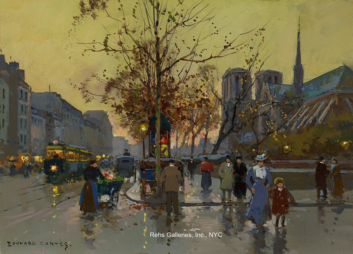 RehsGalleries's tweet photo. The Artist (SOLD ARCHIVES)
EDOUARD LEON CORTES
(1882 - 1969)
Quai de Montebello
Oil on canvas
13 x 18 inches
Signed
#edouardcortes #edouardleoncortes #frenchartist #frenchart #paris #streetsofparis #bestviewsofparis #cityoflights #frenchimpressionist #evening #eveninginparis https://t.co/vkKujKjU9H