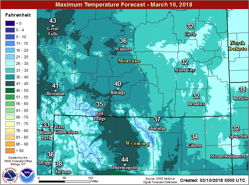 Temperatures topped out 5 to 15 degrees above average today. Much ...