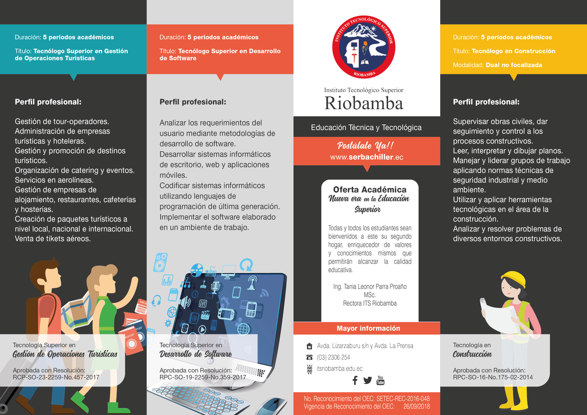 ISTRiobamba's tweet photo. #Postulacion1 del 7 al 11 de marzo
Forma parte del mejor #Insti
Somos la nueva era en #EducacionSuperior
Conoce nuestra oferta académica
👇👇
#Comparte #YoAmoalInsti https://t.co/NNIO9n4UZN