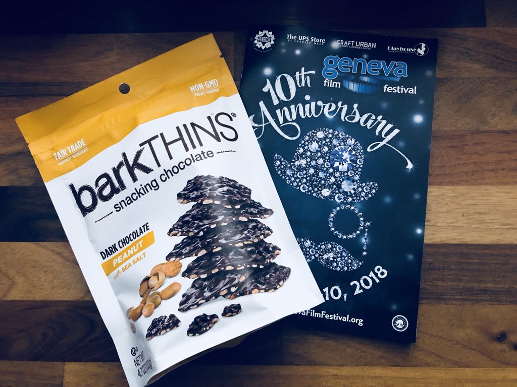 Did someone say snacking chocolate? #absobarkinlutely! Geneva, be sure to stop by our #barkTHINSAirstream for a snack before the film festival.