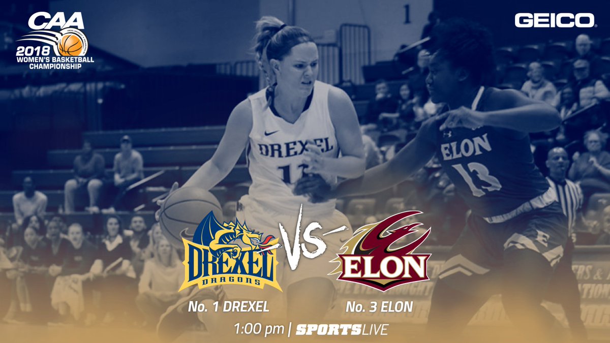 CAABasketball's tweet photo. TOMORROW...

Someone will be raising the #CAAChamps 🏆

Will it be @DrexelWBB or @ElonWBasketball? https://t.co/QJgEjbNd2e
