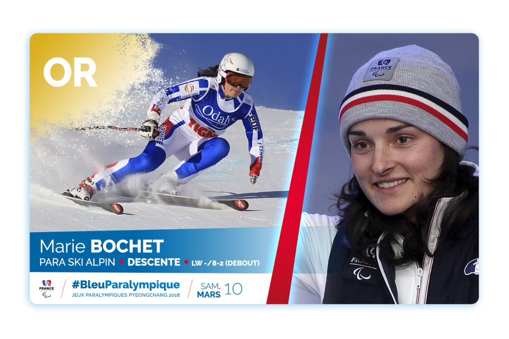 FRAparalympique's tweet photo. [ ALERTE MÉDAILLE ]
Ouverture du compteur des médailles tricolores !
@MarieBochet championne paralympique sur l'épreuve de descente ! https://t.co/FUPCnchRnj