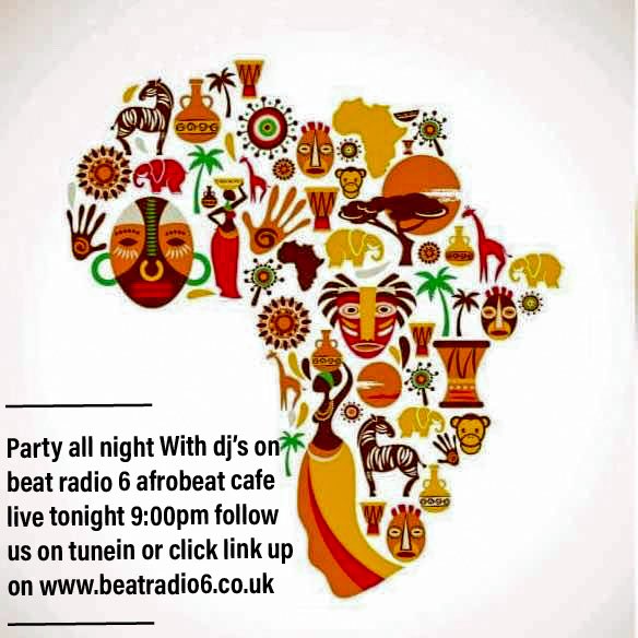 beatradio6's tweet photo. Party all night with djs On beat radio 6 afrobeat cafe you can follow us on tunein or click on link from the website https://t.co/C3YADYrete direct link https://t.co/CPSLE3LY7Z https://t.co/Z35zAUnNd3