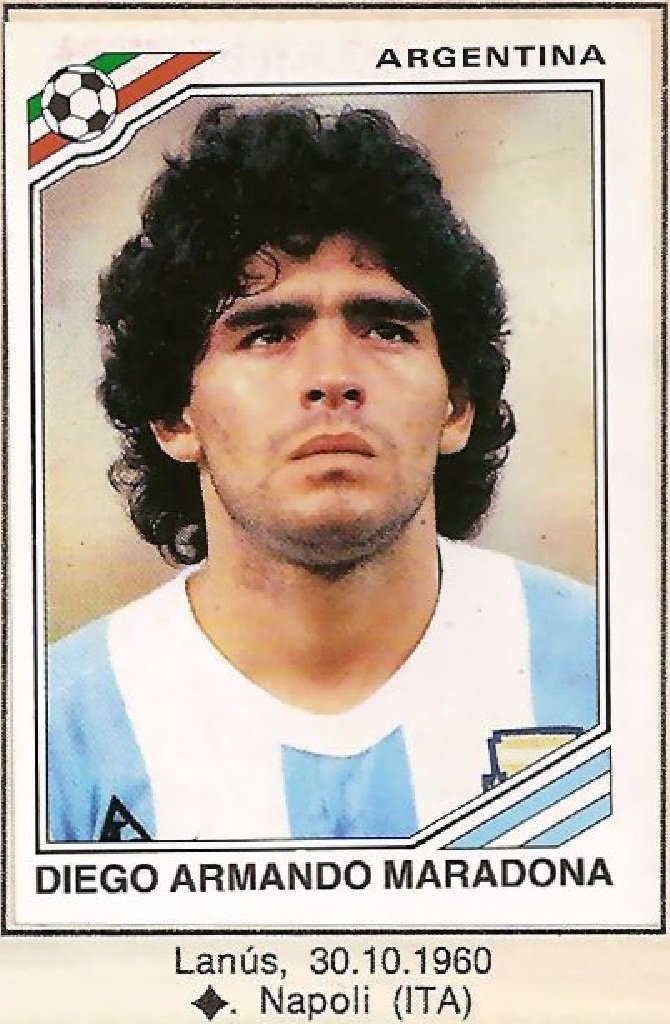 Verminosos's tweet photo. Faltam 97 dias para a Copa do Mundo. #CarasDaCopa #Maradona #Argentina #Copade1986 #figurinhas #album #Panini https://t.co/8W4f112aHA