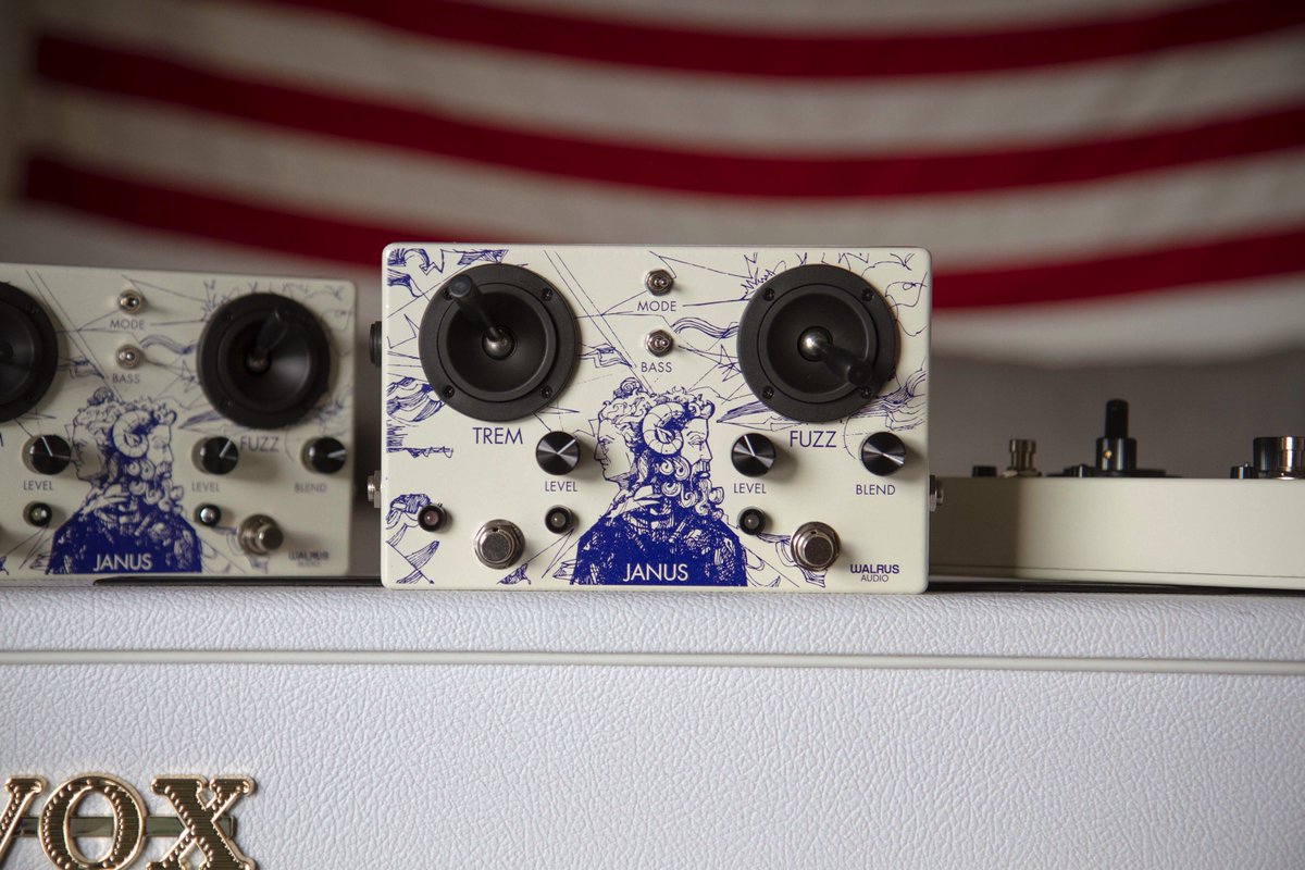 WalrusAudio's tweet photo. Happy #Friday everyone. Let’s get weird. And by #weird we mean make some weird sounds with weird pedals. Not like putting your hand on a hot stove or jumping off a roof into a pool of noodles weird. 🤪 #janusfuzz https://t.co/Fg8Ap2AopG