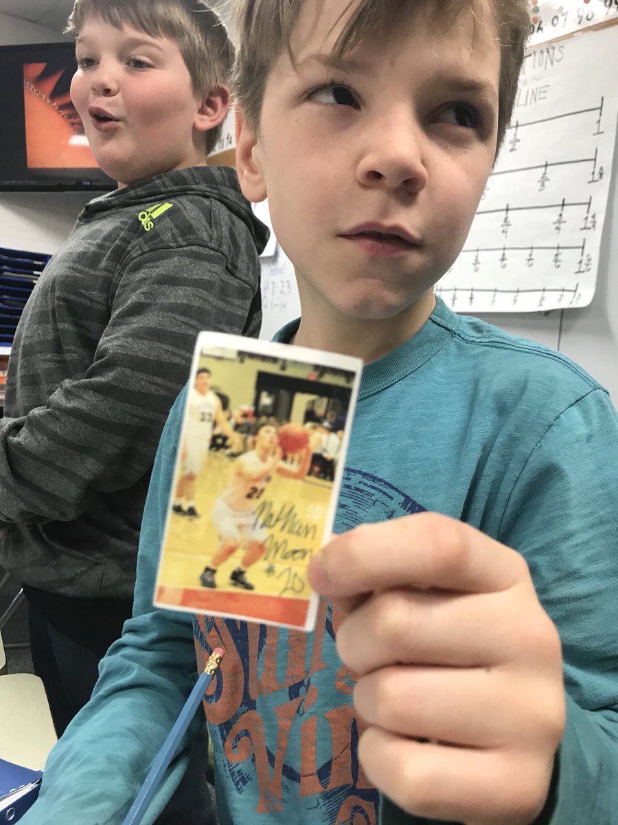 jtkeeten's tweet photo. These basketball cards absolutely made our PES students’ day!!! The boys basketball team @SidesKeith @Phillipsburg_HS passed these out during their state send off here today at PES. #RoleModels #StateBoundPanthers They even signed them and wrote a message! 💙🏀 #Proud https://t.co/qV7pC2FGdw
