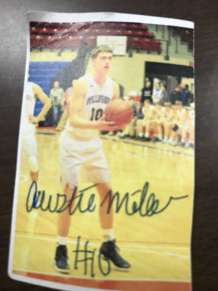 jtkeeten's tweet photo. These basketball cards absolutely made our PES students’ day!!! The boys basketball team @SidesKeith @Phillipsburg_HS passed these out during their state send off here today at PES. #RoleModels #StateBoundPanthers They even signed them and wrote a message! 💙🏀 #Proud https://t.co/qV7pC2FGdw