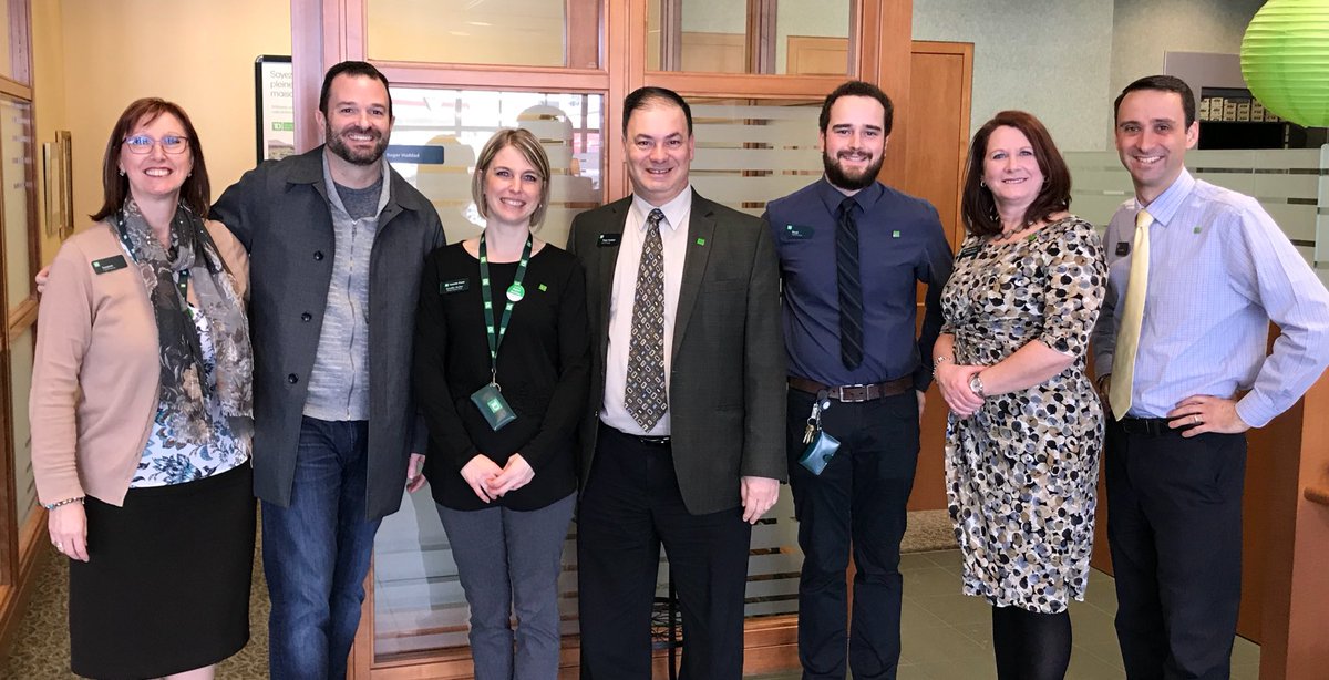 matthewrcram's tweet photo. Happy TD Anniversary to Roger! A mere 35 years and counting! Congrats! #leadership #therockiscooking #Rockland @EliBoucher_TD @TaraLynnH_TD https://t.co/9Xhh4OGUsr