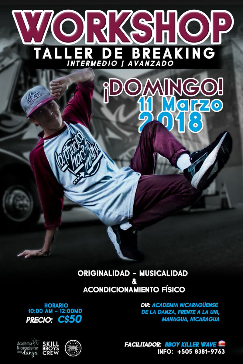 SkillBBoys's tweet photo. Por acá les compartimos el flayer para que nos apoyen compartiéndolo con sus Broderes para que no se pierdan este taller cargado de todo el conocimiento y experiencia vividas por parte de Wave en eventos como @R16KOREA @FSSWorldWide etc..
Mas info: https://t.co/uGUin8Tt2n https://t.co/adloznoYOv