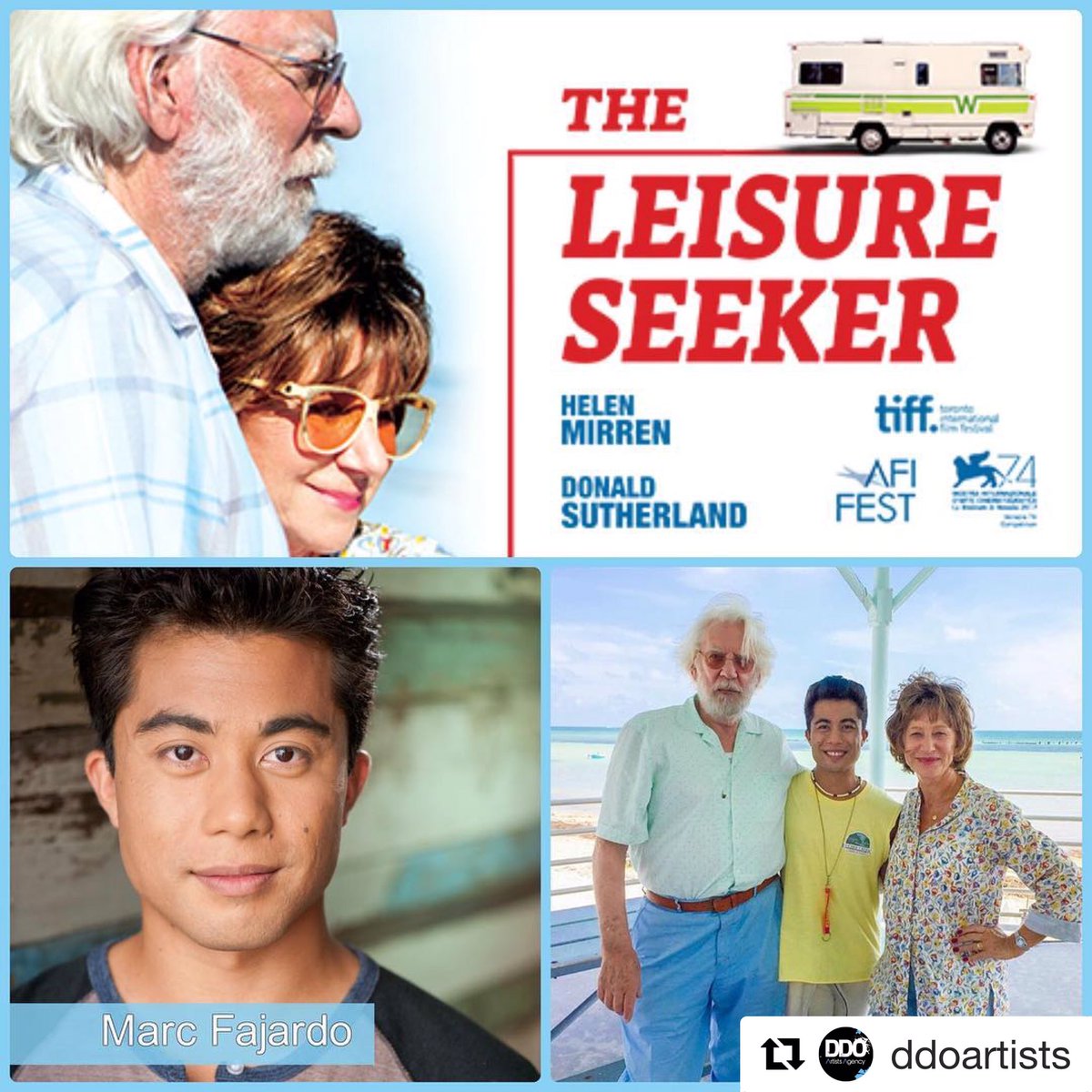 Watch #TheLeisureSeeker this weekend! It will pluck at your heart strings. Stars #DameHelenMirren and #DonaldSutherland directed by #PaoloVirzi