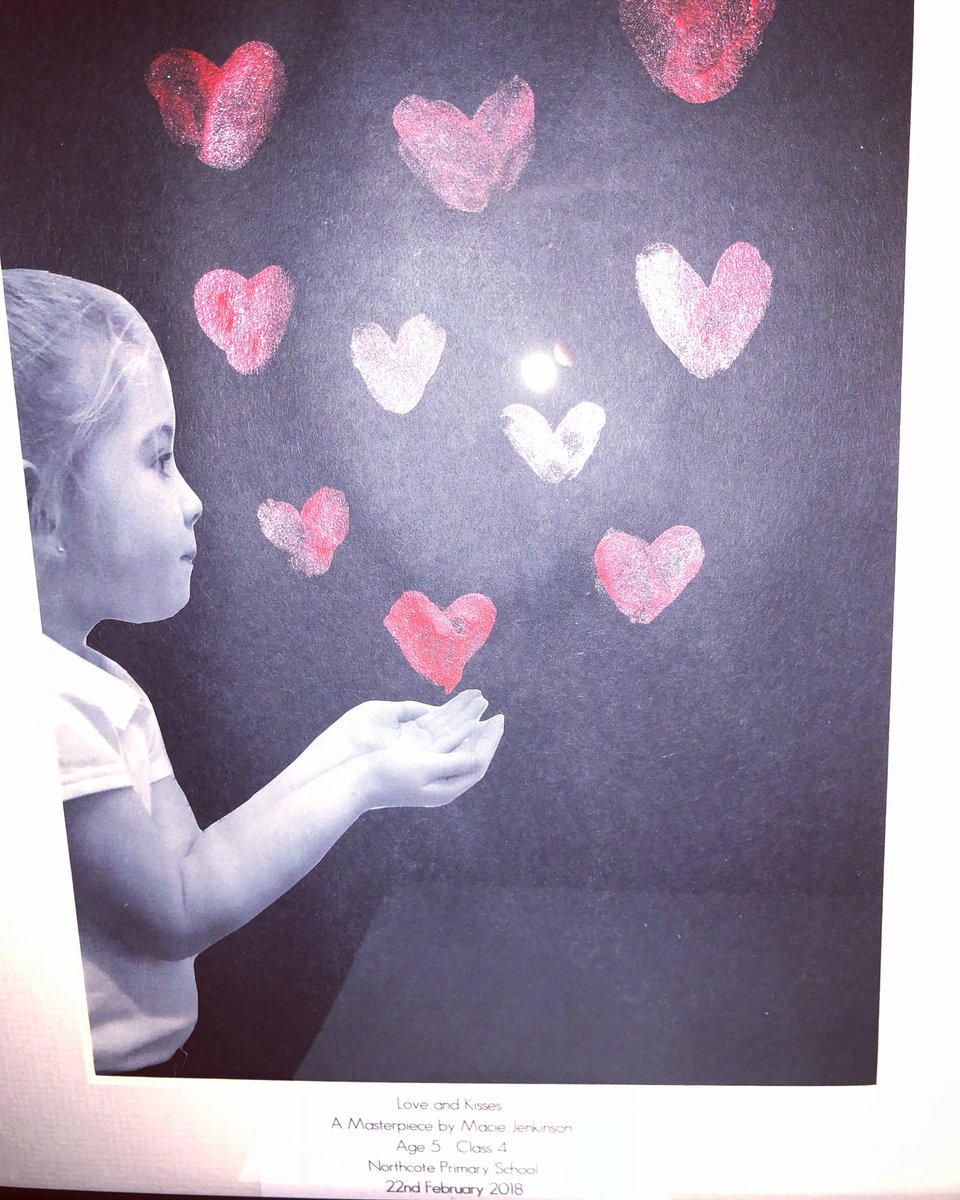 katiejenkinson's tweet photo. Wow! Thank you @NorthcoteSch we LOVE this #masterpiece #northcoatart #mygirl ❤️ https://t.co/VSfVnJypdh