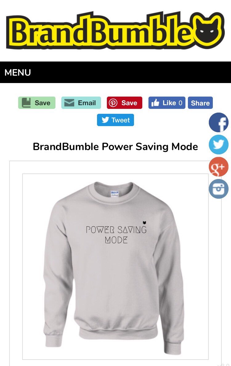 BrandBumble's tweet photo. Excited to share the latest addition to my #etsy shop: BrandBumble Power Saving Mode sweatshirt https://t.co/g3cMjjYRKc https://t.co/yXnrlw0Rip