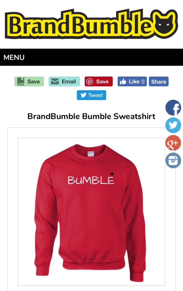 BrandBumble's tweet photo. Excited to share the latest addition to my #etsy shop: BrandBumble Bumble slogan sweatshirt https://t.co/s0efOKgnRq https://t.co/mzyGhTMsUb