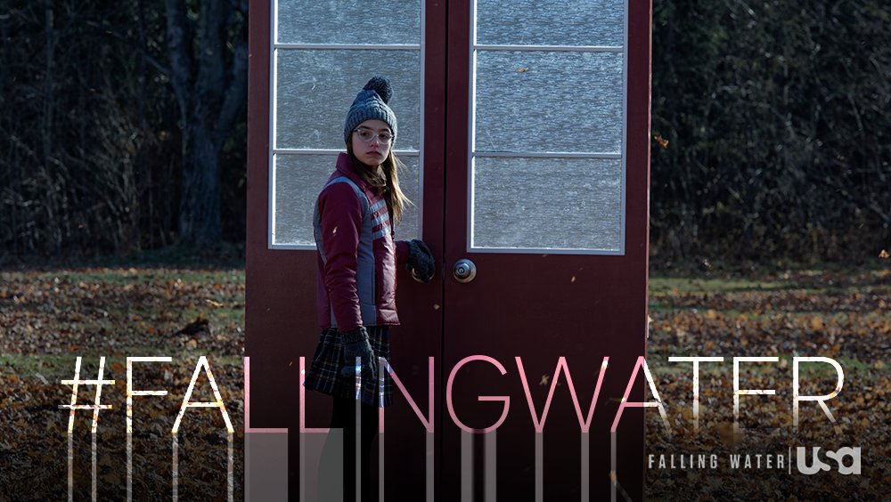 FallingWaterUSA's tweet photo. What answers lie beyond the door? 

The season finale of #FallingWater begins at 10/9c on @USA_Network. https://t.co/LcFrydqjli