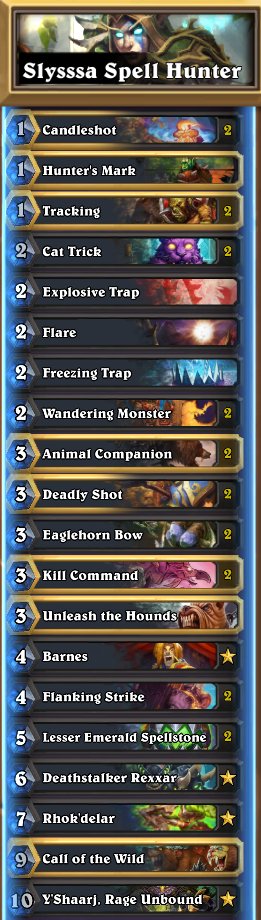 Slysssa's tweet photo. First time to top 100 legend ππ Thanks for the love on stream today Phoenix Fam!!
#hearthstone #hunterdeck https://t.co/GvcHUNN9j4