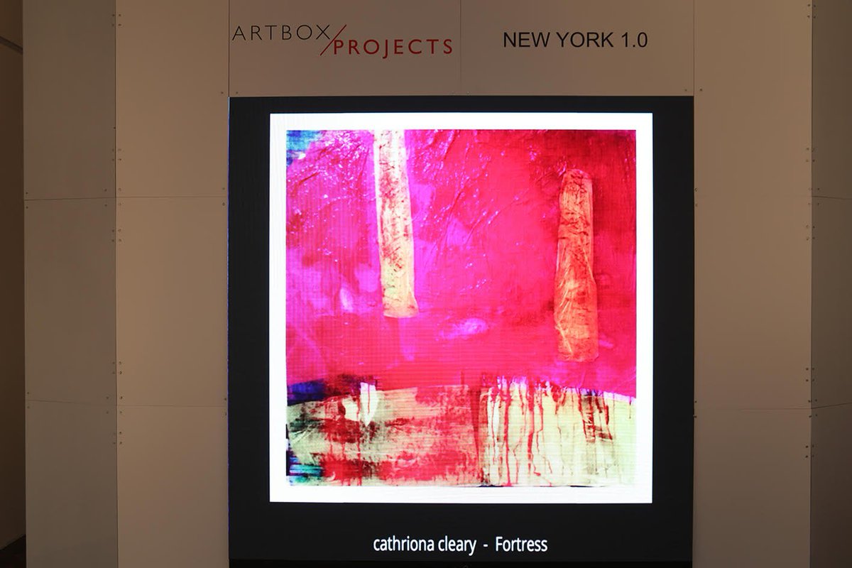 Delighted to be part of this exhibition # artboxprojects_official #armoryartweeks #thestricoffgallery #NYC #contemporarypainting #Irishartist #foretress #abstractexpressionism #exhibition  #lightandspace #cathrionaclearyartist #gallery #groupshow #arty #canvas #largepainting