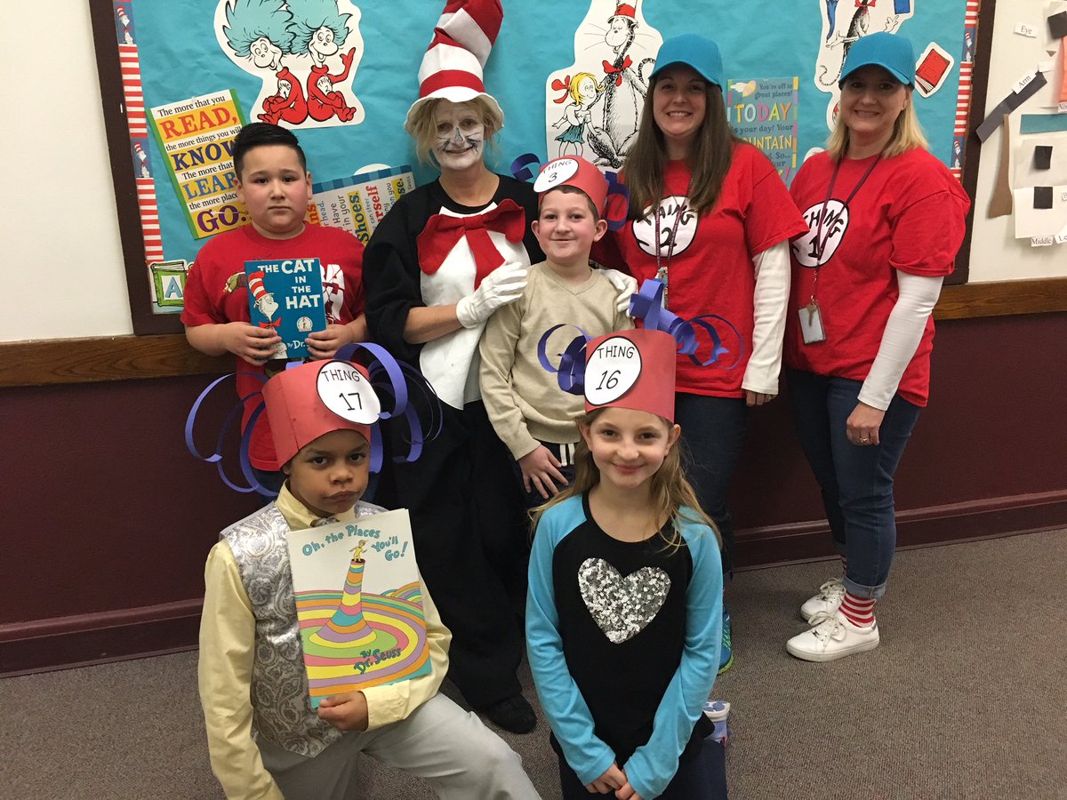 LESreadingmath's tweet photo. And just like that,
Our Seuss theme week is done,
Many books were read,
Hope our students had fun!!!
@LyonsGrade2 
@LyonsSchool https://t.co/2RL8f64wat