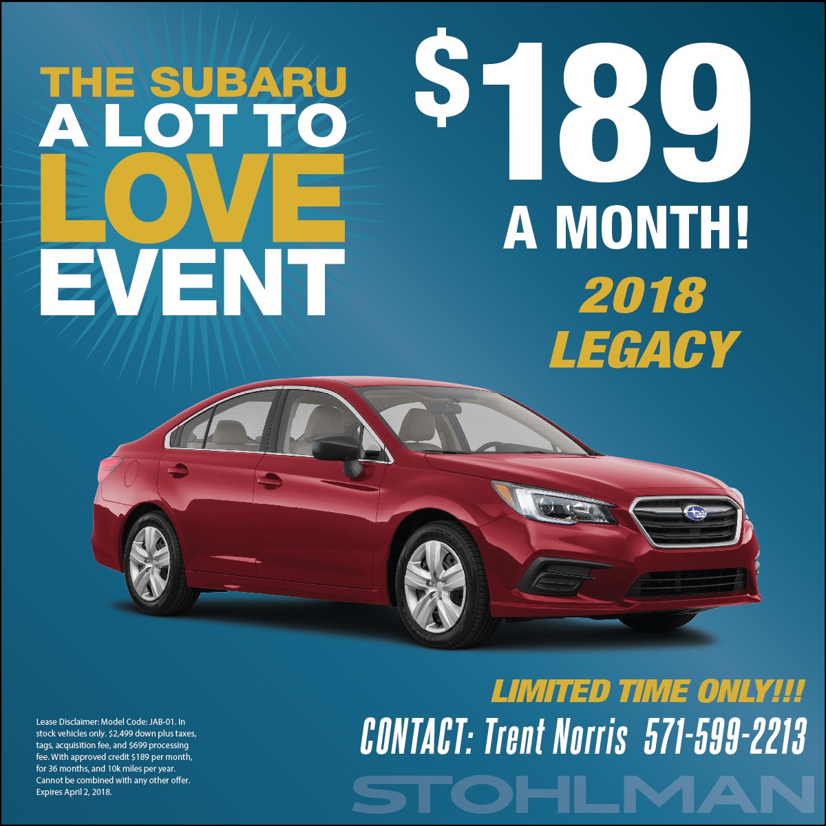 StohlmanAuto's tweet image. #Subaru deals in Sterling! Starting at $189/mo - head to Stohlman Subaru and drive home in a new Outback, Legacy, Impreza, or Forester! ow.ly/Le2b30iRcCE #sterlingva #subaru #lovesubaru