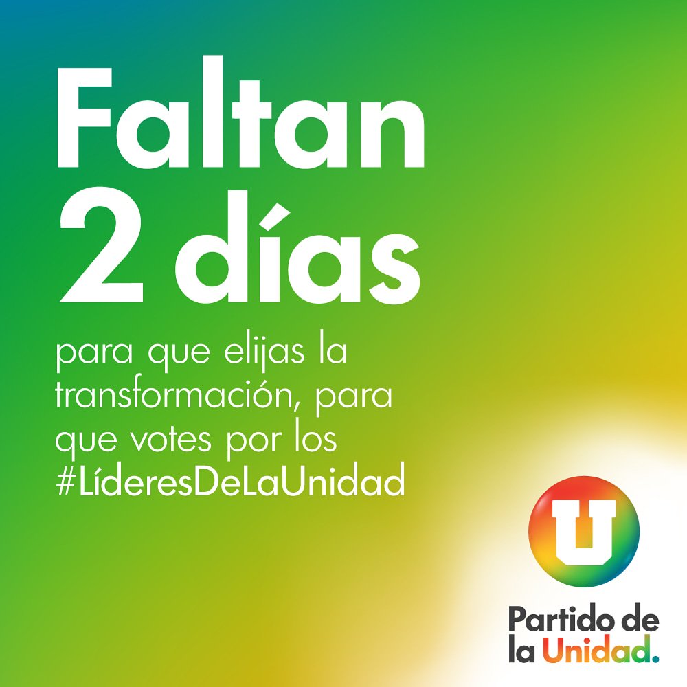 partidodelaucol's tweet photo. ¡Vamos Colombia, solo faltan 2️⃣ días para elegir a los #LíderesDeLaUnidad! Este domingo tod@s a las urnas, tod@s a votar 🗳️ @aurelioIragorri @RoyBarreras https://t.co/YXALEvI86J