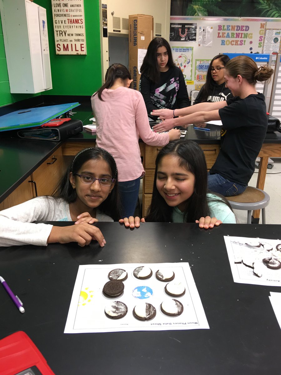 6th grade science students learned about the phases of the moon with the help of Oreo cookies. <a href="/Prairie220/">BMS Prairie Campus</a>