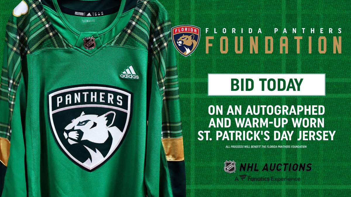 florida panthers st patrick's day jersey