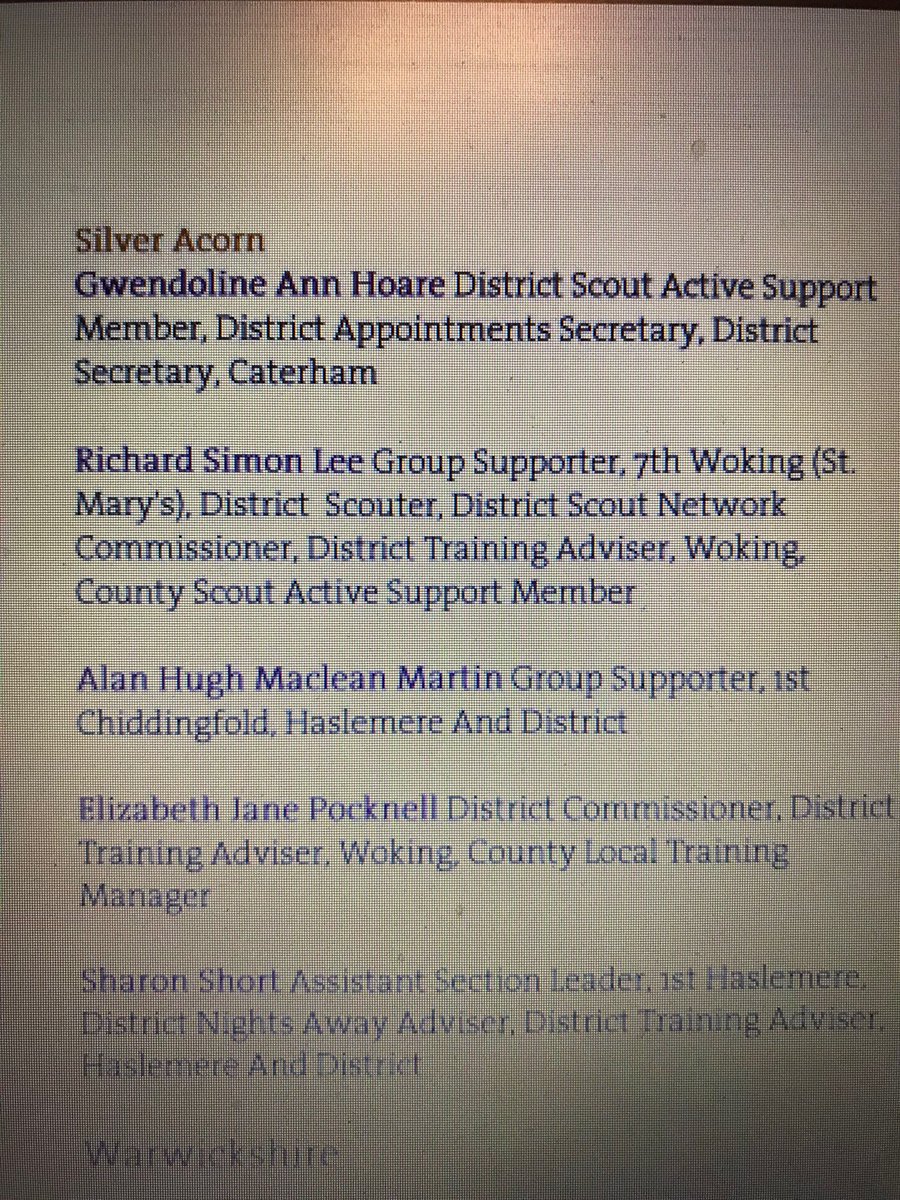 Simon26lee's tweet photo. An award for me. For having lots of fun with some wonderful people #scouts https://t.co/s4dYhh9YRA