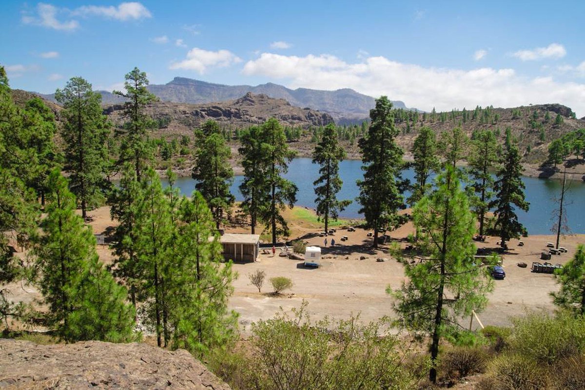 WelcomeGC's tweet photo. En el trayecto que discurre desde el sur  de la isla hasta #Tejeda se pasa por la presa de las Niñas, uno de los mayores embalses de #GranCanaria https://t.co/mqhvdGmJxu