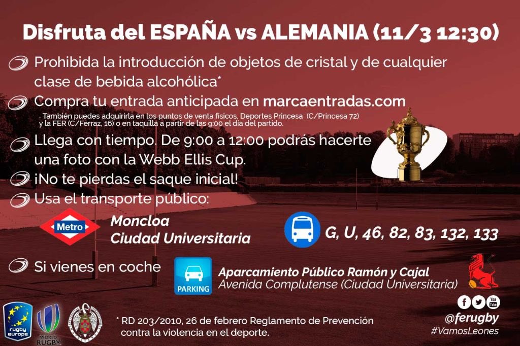 ferugby's tweet photo. #XVdelLeon | 🚨Recomendaciones 🚨Partidazo España vs Alemania https://t.co/IHwBd0nJvj