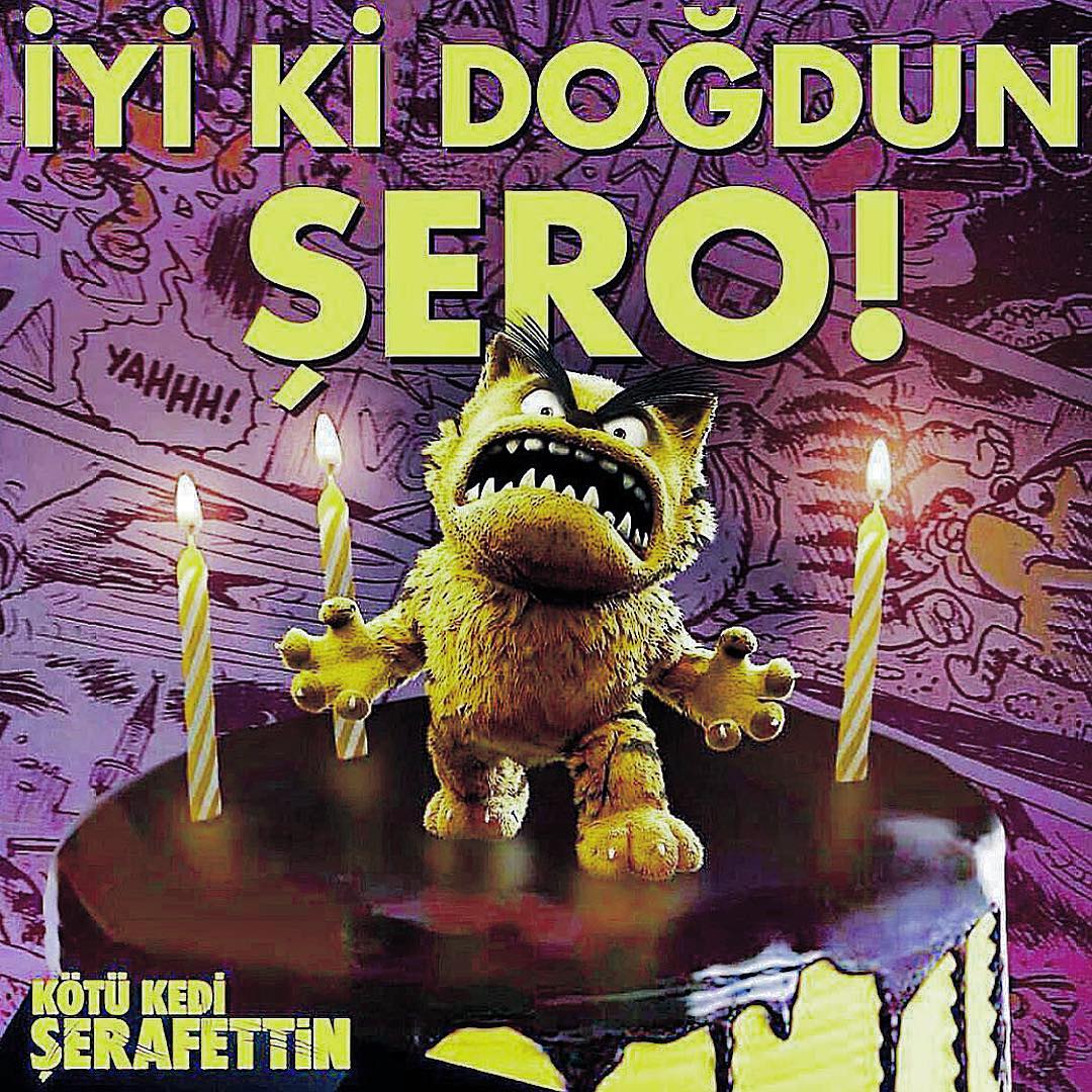 Şerafettin'in doğum günü başlamadan coştu. 12 Mart Pazartesi 21:30 Beyoğlu 45'lik Bar'dayız. Kabinde Bülent Üstün, Bilge &amp; Özlem Kösebalaban ve ben varız. Eliniz boş gelmeyin. Marketlerde 1 TL'ye falan kedi mamaları var. 45'lik civarındaki kediler de kutlasın