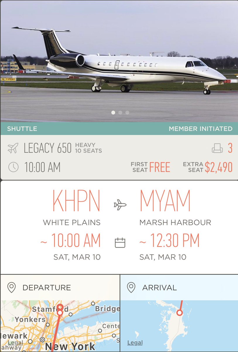 JetSmarter's tweet image. Hey #NYC! Switch up your snowy situation for a little relaxation. There are three seats left on our #JetShuttle to the Bahamas, reserve your seat in the #JetSmarter app tonight and take off to paradise tomorrow.