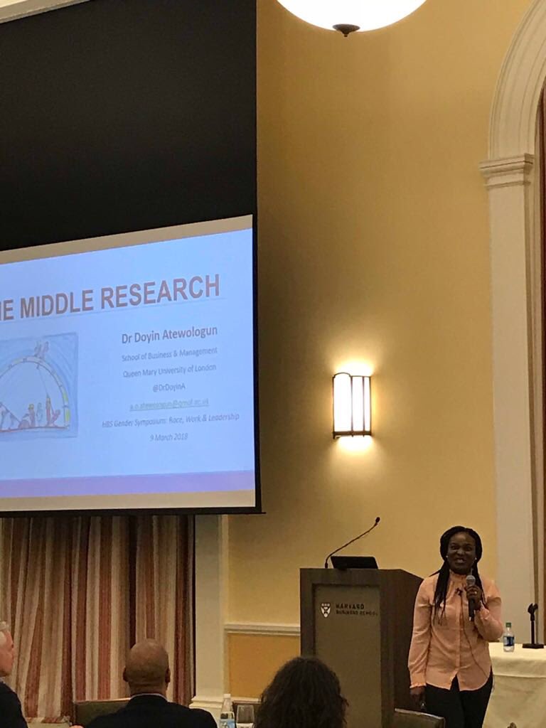 Thrilled to have been able to share some of our @theBBBAwards #collabarativeaction research on #TheMiddleResearch @HBSgender #HBSGW2018