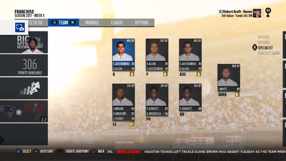 my2knfl's tweet photo. Patriots updated Roster #PS4share https://t.co/vOHjT7RJTX