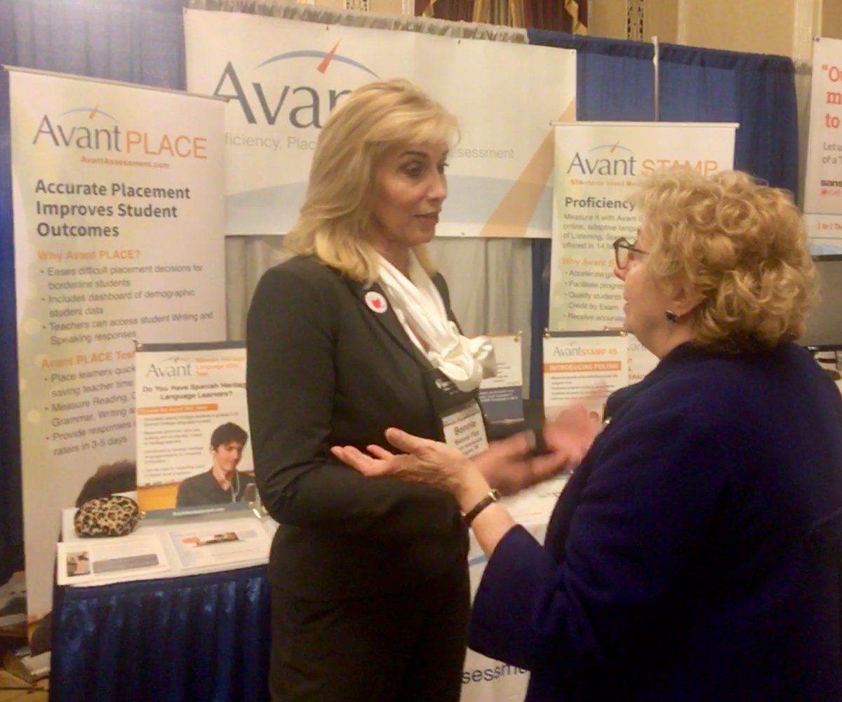 AvantAssessment's tweet image. Fun at #csctfl18 - Bonnie Flint and Helena Curtain using Avant STAMP data to predict AP scores! @bonesflint #LanguageEd #edtech