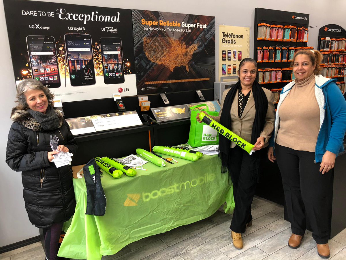 BArias1983's tweet photo. @Boostmobilejm with #H&RBlock #TaxSeason #TeamCernadasNYC #Boost4NYC #Sprint4NYC #BoostMobile #Welcome2Boost #BestOffers @JonHorovitz1 @SPG_NYC @LMJPSPG https://t.co/LEBKWOCgYC