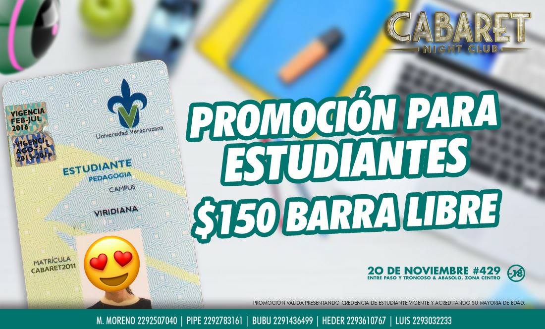 XalapaOficial's tweet image. ●✦● Fiestas Xalapa© RECOMIENDA Cabaret  ●✦●

#Promo #Estudiantes BARRA LIBRE $150

✦ THE BEST #ShowPerformance of #Veracruz ✦

#Reserva con #RP Felipe Fernandez al 2292783161 y nuestro Anfitrión de de lujo Guillo Aguilera

♛ Grupo Fiestas Xalapa® ♛