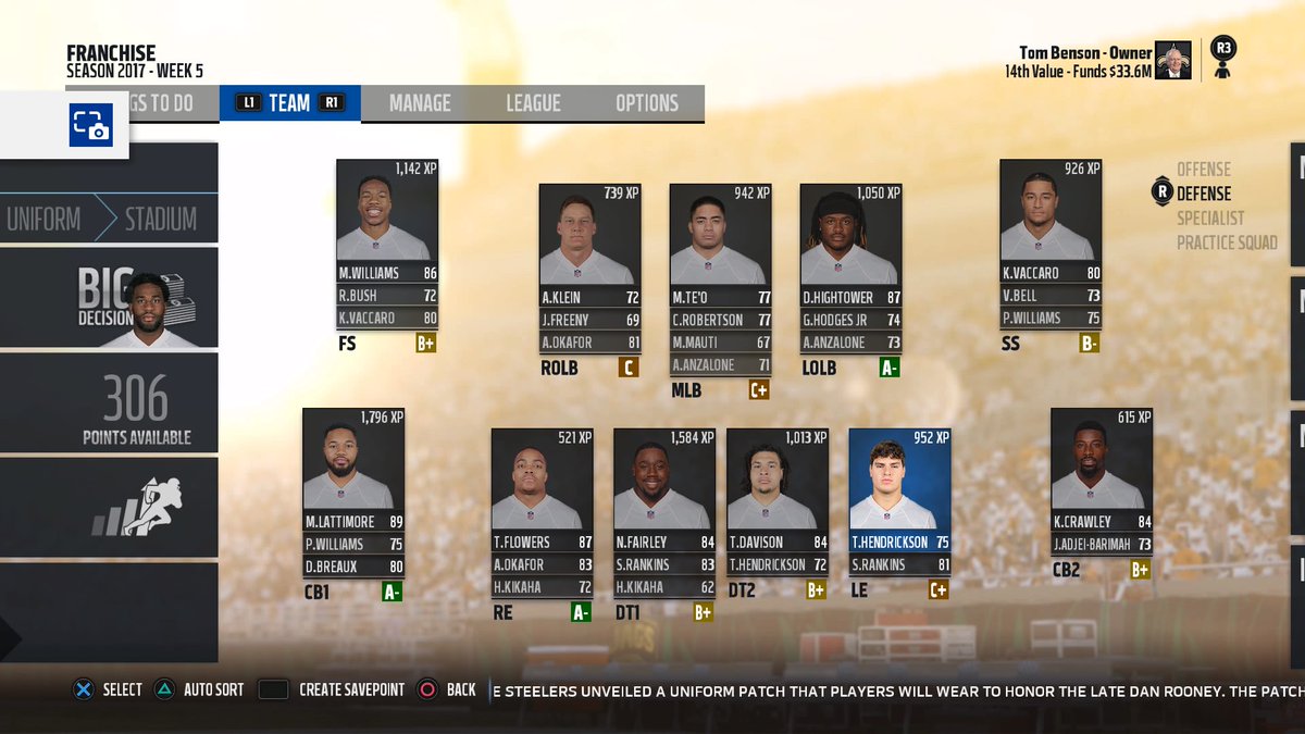 my2knfl's tweet photo. Saints updated Roster #PS4share https://t.co/KcIzgkBKeT