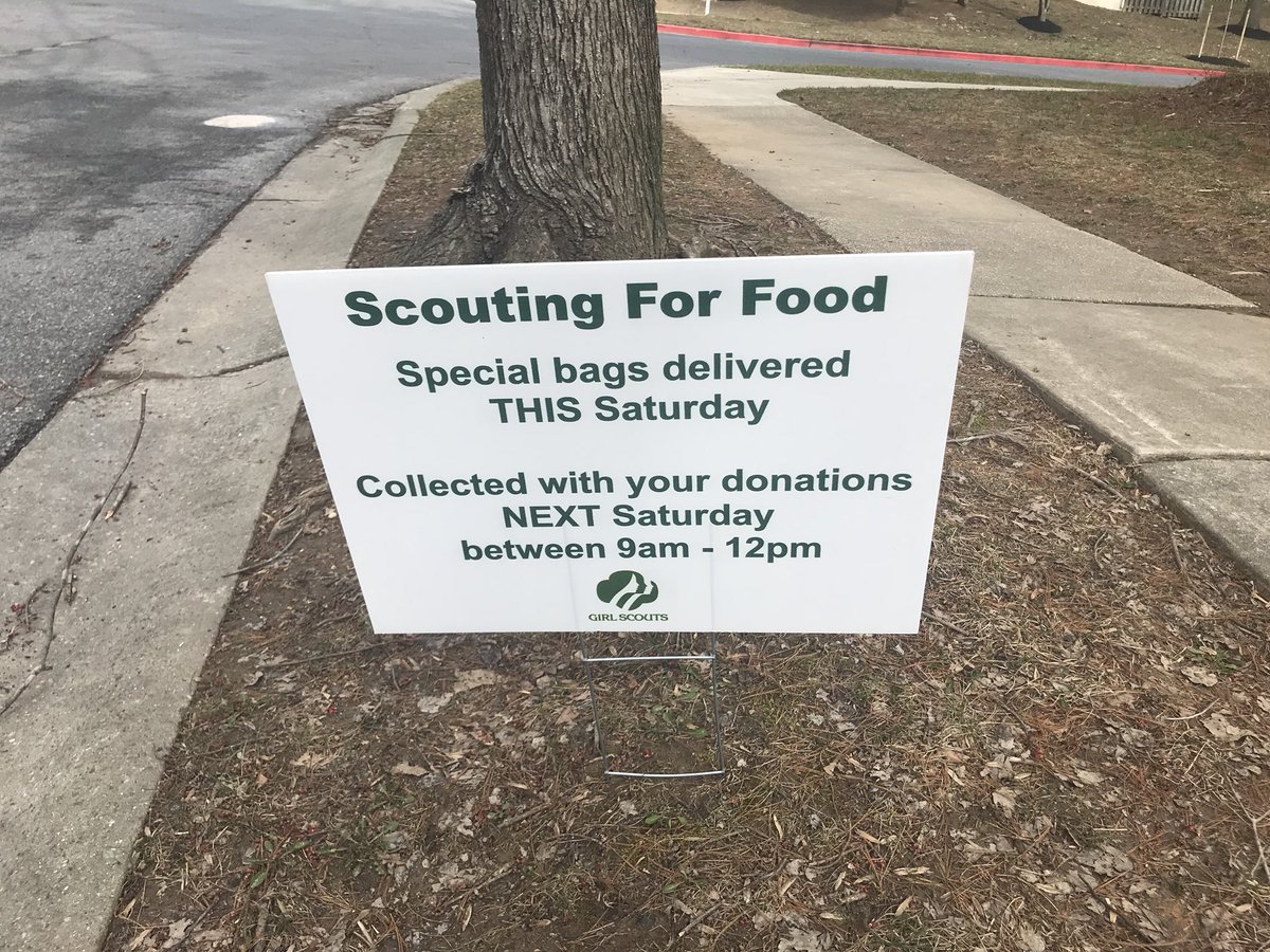 HoCoCAC's tweet photo. SCOUTING FOR FOOD is tomorrow! Don’t forget to leave out your non perishable food items for pick up tomorrow (Sat 3/10). #hocofoodbank #hocomd #scouting4food https://t.co/qAUfIlpKuV