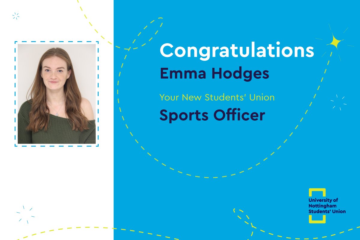 UoNSU's tweet photo. Your new Sports Officer is... Emma Hodges! #studentleaders18 https://t.co/KQl7Hepz4l