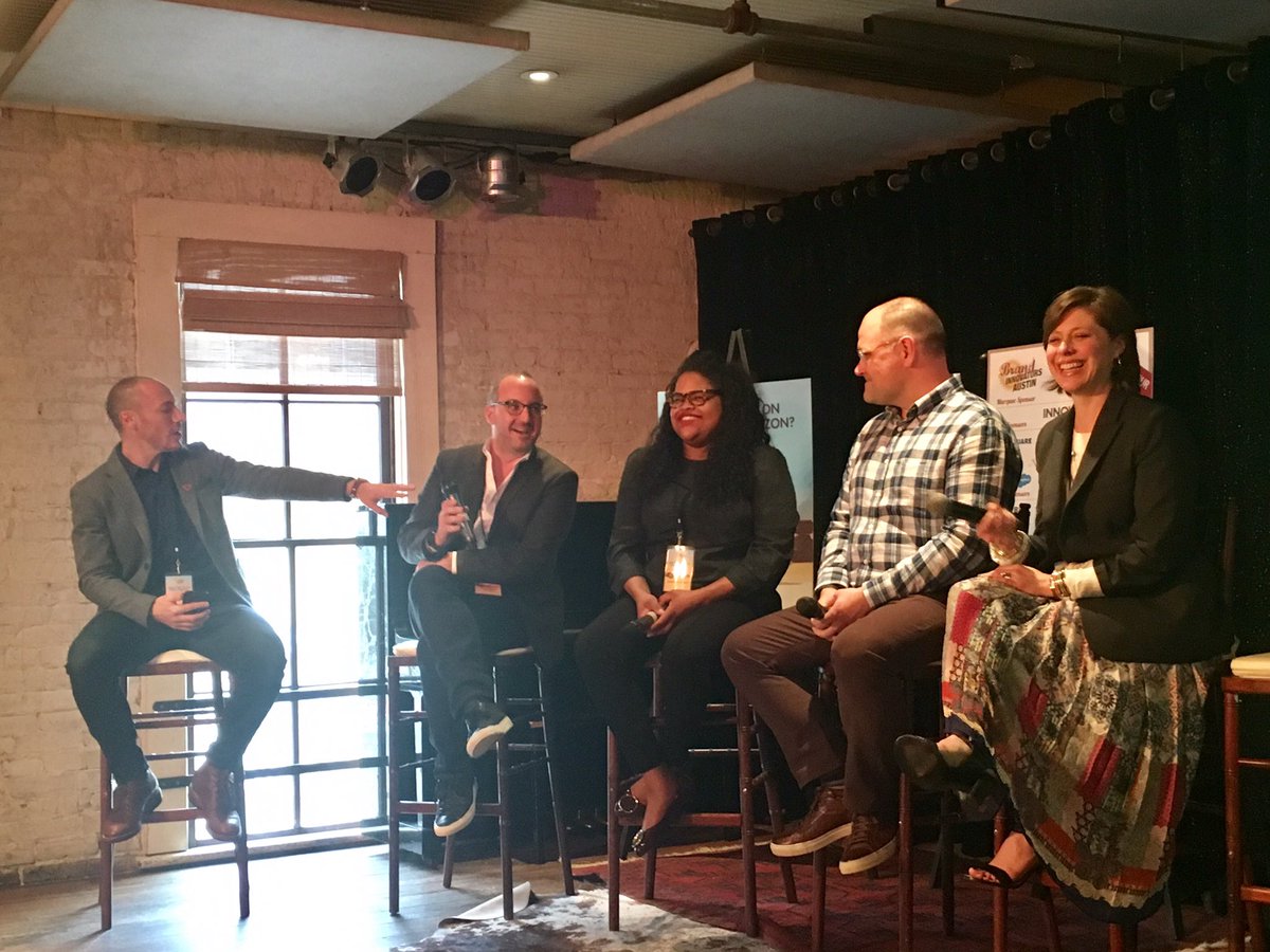 NYMag's tweet photo. Next up at #SXSW! Our chief product officer Daniel Hallac (@hallac) is chatting about the future of TV and digital video (and having a few laughs 😂) at #BISummit https://t.co/WtL5Qv6P19