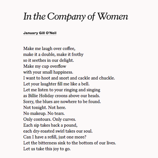 POETSorg's tweet photo. Let the bitterness sink to the bottom of our lives.
Let us take this joy to go.
—January Gill O'Neil
#WomensHistoryMonth
https://t.co/jDMDFvvl0n https://t.co/88fmLwYGHO