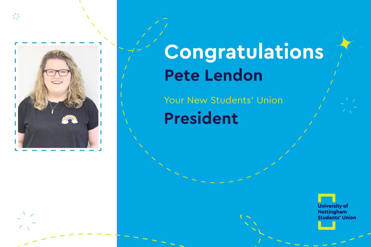 UoNSU's tweet photo. Your new President is... Pete Lendon! #studentleaders18 https://t.co/W8vMwJnSVa