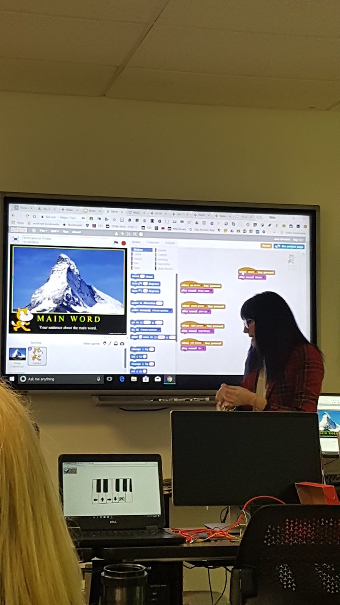 kdmousez's tweet photo. Google sites, scratch coding, microbots and Makey Makey. Can't wait to share and explore with my Ss. #Local42popup #mptca2018 @mrsroffey Thank you for the great PD https://t.co/xBw5rNVaBd