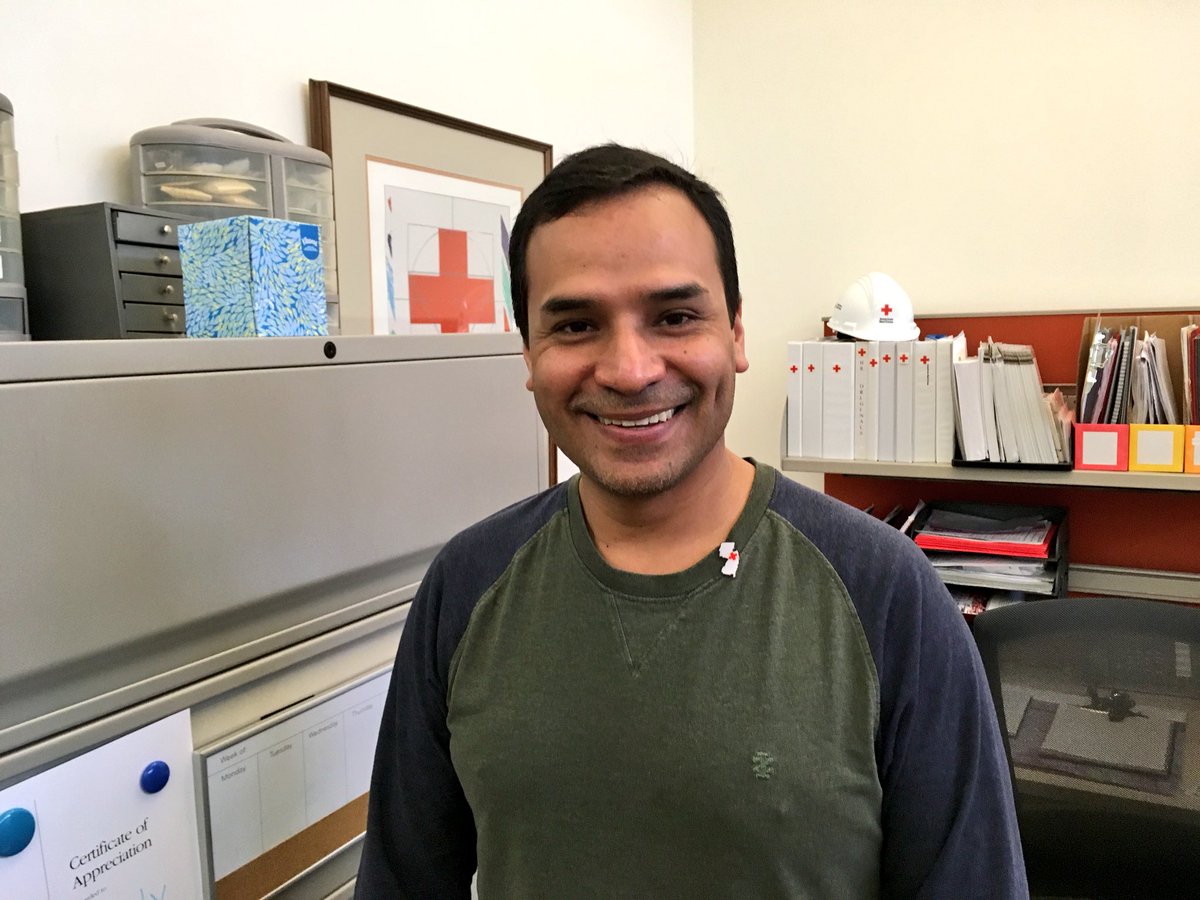 RedCrossLA's tweet photo. Happy to have Gus Penaranda from @NJRedCross visiting #RedCrossLA for a few days! Welcome to the City of Angles! @IAmAnaMontero #PrepareLA https://t.co/Ri2bklW6Eh