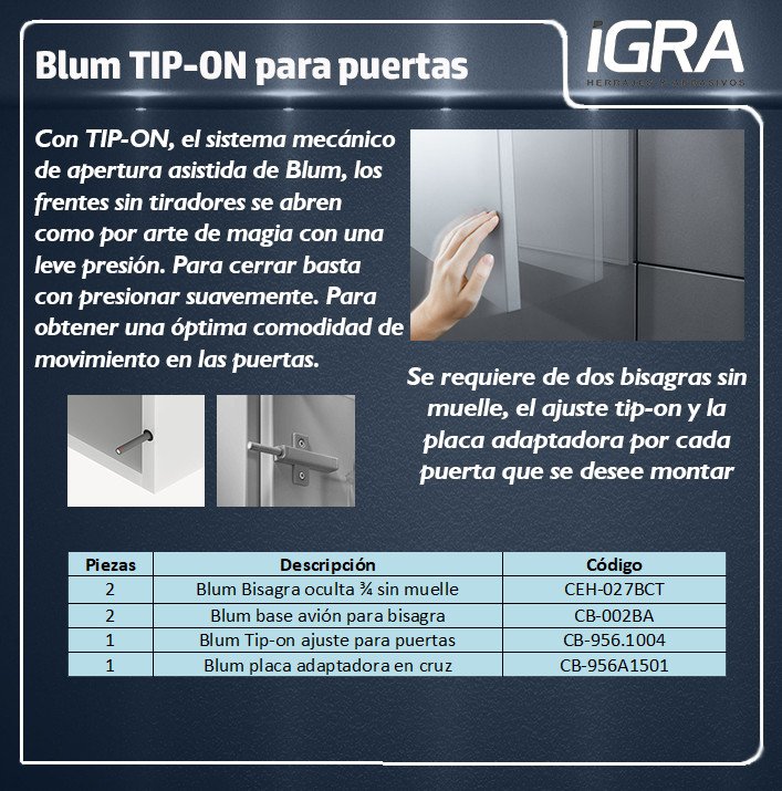 IgraHerrajes's tweet image. #Blum #TipOn para puertas
goo.gl/1VzTF5 &amp;lt;-----Link de compra