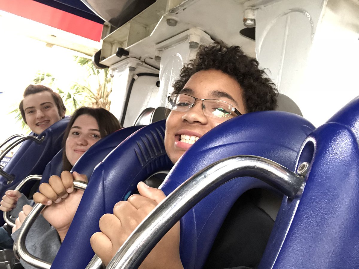 MEB on the Great White roller coaster!
